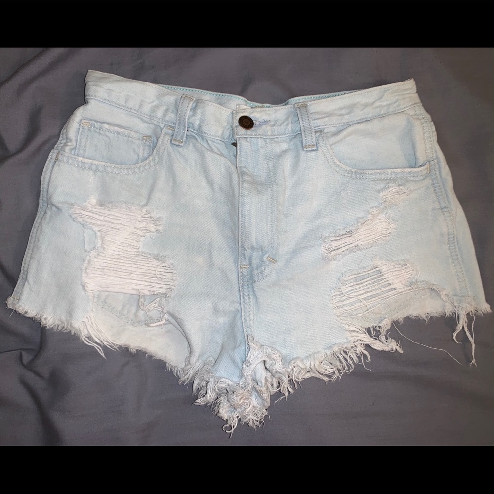 Distressed shorts